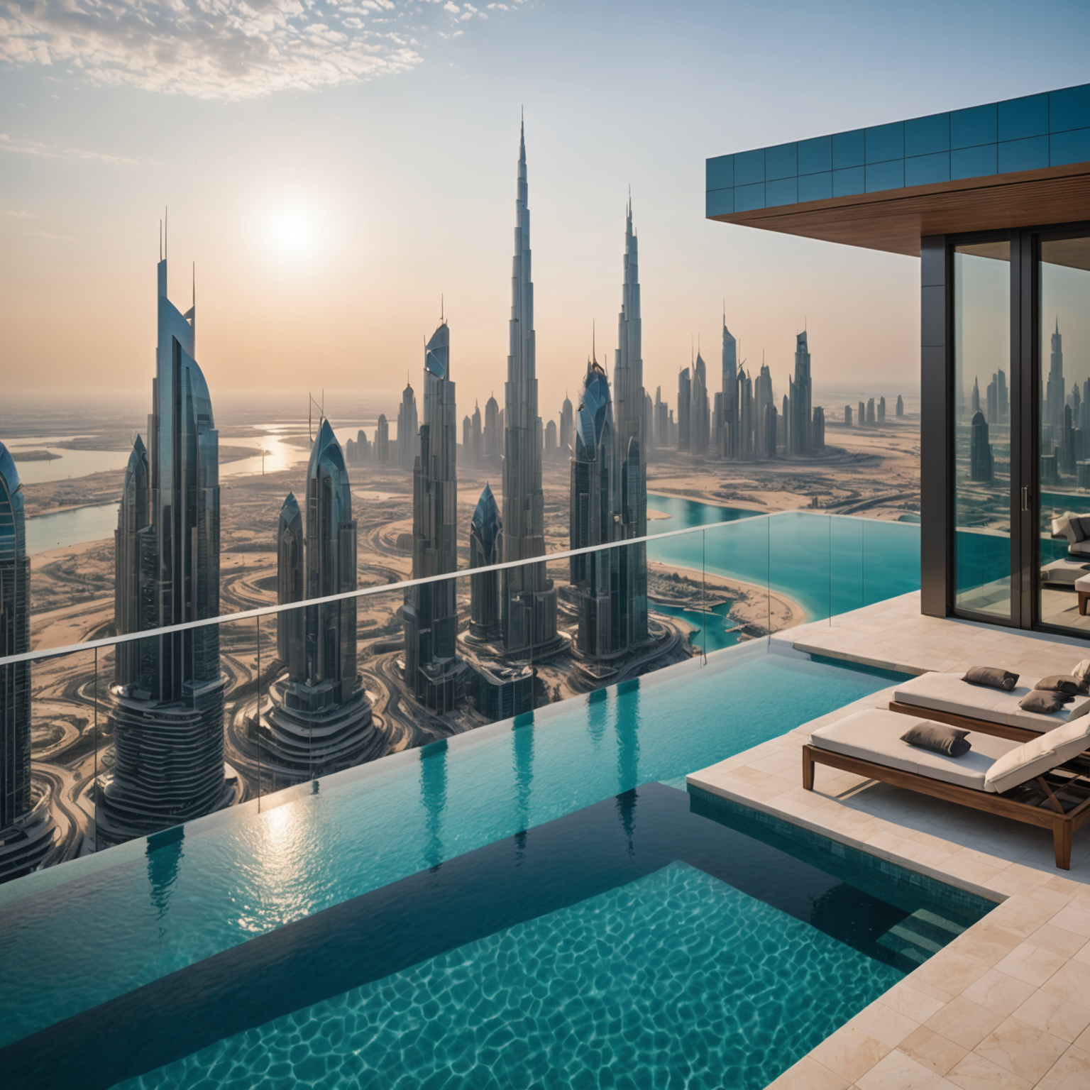 Aura Sky Pool - Luxury infinity pool in Dubai with panoramic skyline and Arabian Gulf views