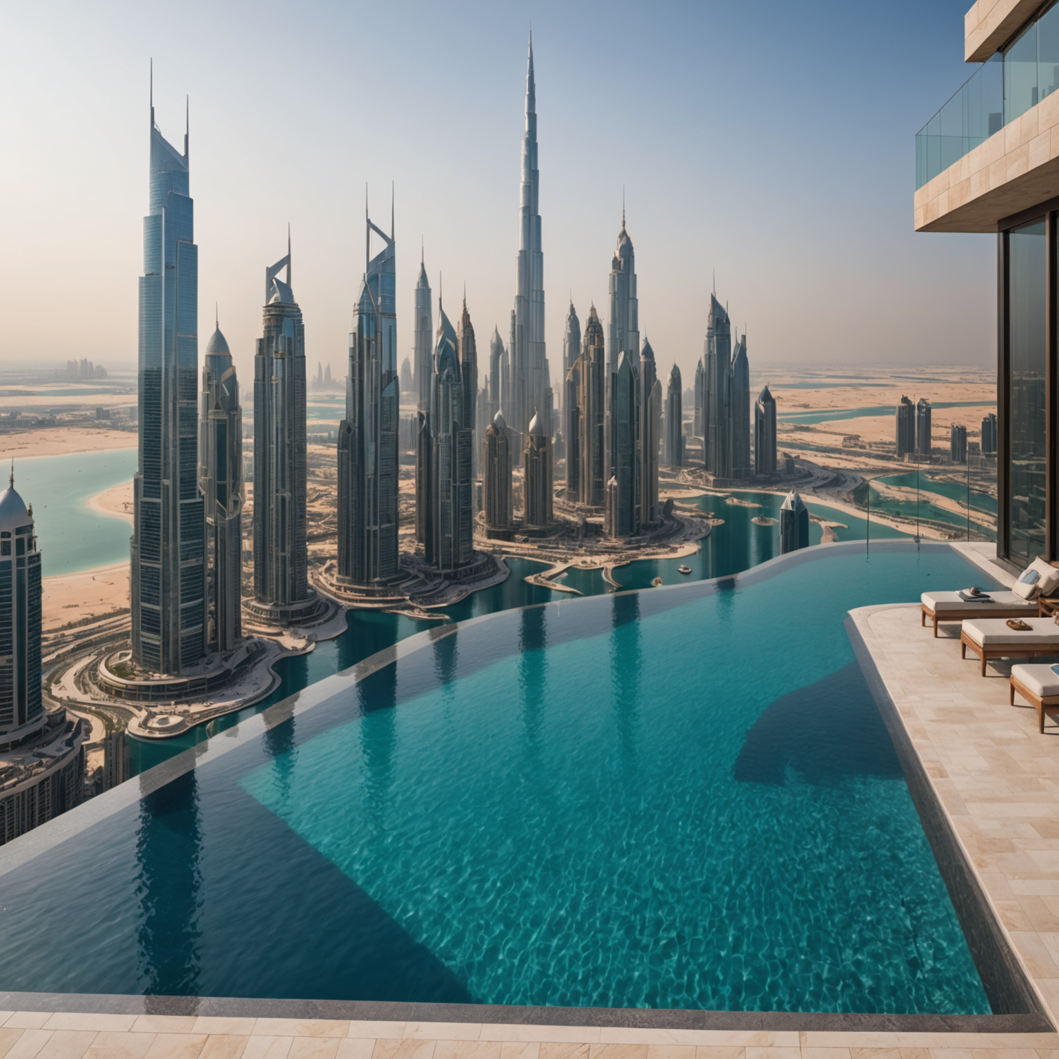 Aura Sky Pool - Luxury infinity pool in Dubai with panoramic skyline and Arabian Gulf views