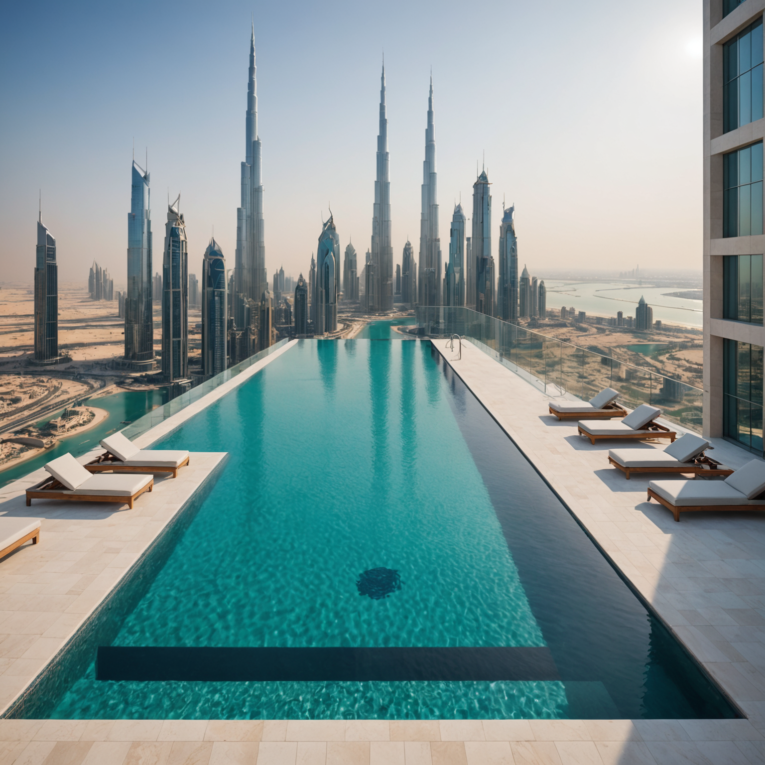Aura Sky Pool - Luxury infinity pool in Dubai with panoramic skyline and Arabian Gulf views